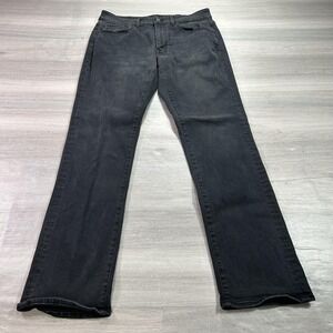Outpost Makers Jeans Mens 32x34 Black Original Straight Stretch Denim Pants